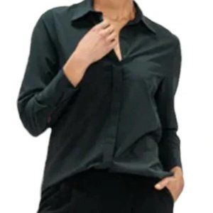 Ministry of Supply Juno Blouse Black Size Medium